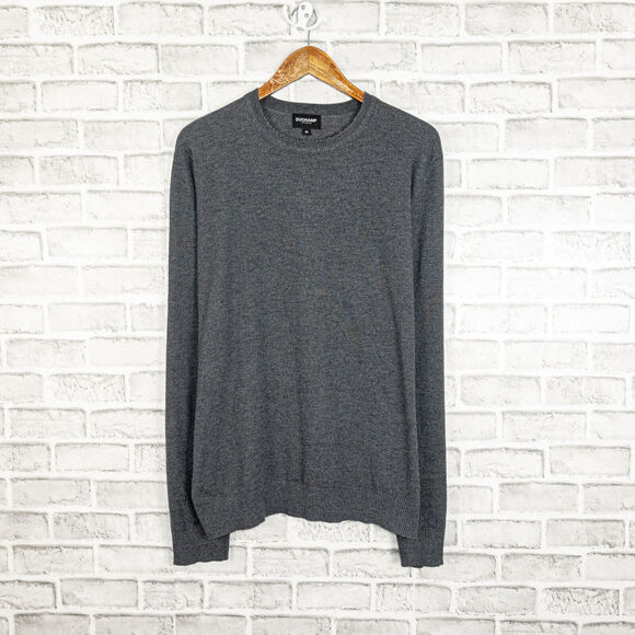 DUCHAMP London Crewneck Pullover Sweater Gray Size XL - Picture 1 of 6